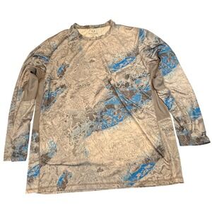 Realtree Fishing Long Sleeve Performance‎ Shirt Men's 2XL Camo Breathable